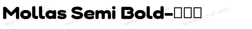 Mollas Semi Bold字体转换
